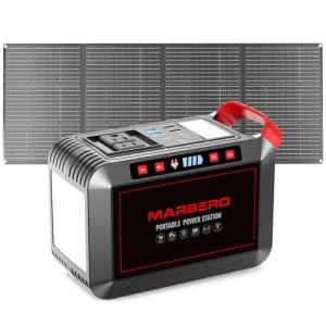 Marbero 237Wh Solar Generator with 60W Panel