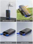 MINRISE 40000mAh Solar Charger Power Bank