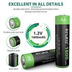 High Capacity 1600mAh AA Rechargeable Solar Batteries