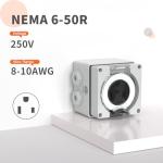 Muelnmey 50Amp Outdoor Power Outlet Box