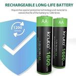 High Capacity 1600mAh AA Rechargeable Solar Batteries