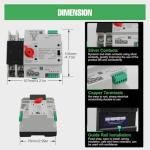 Automatic Dual Power Transfer Switch 100A 110V