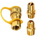 MCAMPAS 1/2" Gas Quick Connect Adapter Kit