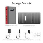 ZeroKor 24000mAh Portable Power Bank with Solar Charger