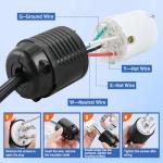 Nilight 30Amp Twist Lock Plug and Connector Adapter