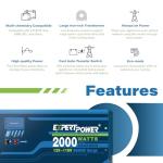 ExpertPower 2000W Pure Sine Wave Inverter Charger