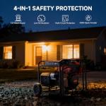 AIVOLT 7500W Dual Fuel Portable Generator with Wheels