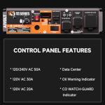 AIVOLT 7500W Dual Fuel Portable Generator with Wheels