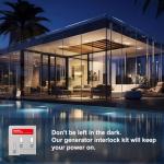 QYZZRS Generator Interlock Kit for Square D Panels