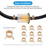 Luxlead 3/8" Gas Inline Fuel Filters, 5 Pack