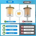 Luxlead 3/8" Gas Inline Fuel Filters, 5 Pack