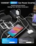 Vansoet 200W Car Power Inverter with Fast Charging