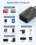 Vansoet 200W Car Power Inverter with Fast Charging
