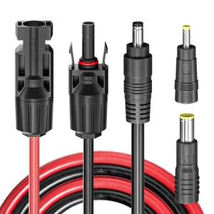 Solar Panel Connector to DC Adapter Cable 4.59ft