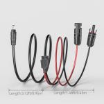 Solar Panel Connector to DC Adapter Cable 4.59ft