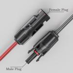 Solar Panel Connector to DC Adapter Cable 4.59ft