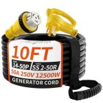 50 Amp RV Generator Extension Cord - 10FT