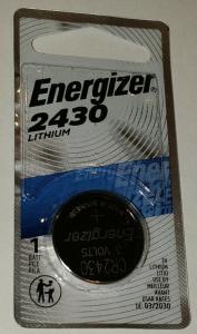 Energizer 2430 Lithium Coin Battery, 1 Pack