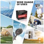 2 Packs 12V 100Ah MINI LiFePO4 Lithium Battery,1280Wh BCI Group 24 Lithium Iron Phosphate Battery 100A BMS 6000+ Cycles,Ideal For RV,Solar Off-Grid Systems,Backup