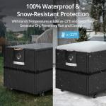 Heavy Duty Waterproof Generator Cover - Black, 24x18x20 inch