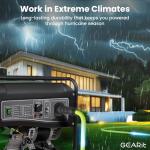 GEARit 50-Amp Generator Extension Cord, 125/250V, Inline NEMA 14-50P to SS2-50R Twist Lock Connector STW 6/3+8/1 AWG, for 50A Power Inlet Box, RV Camper, Generator to House, 20 Feet, Green