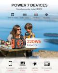 Portable 300W Solar Generator with 40W Panels