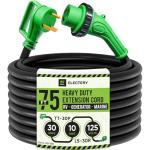 30 Amp 75 Ft RV Power Extension Cord with Adapter