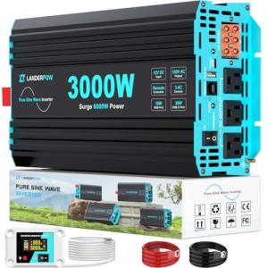 3000W Pure Sine Wave Inverter for RVs and Homes