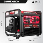 PowerSmart 4400-Watt Dual Fuel Portable Generator with Inverter Technology, CO Protect, 30 amp for Home Use and Emergency Backup