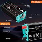 RUTNRIXA 12V DC to 110V AC Power Inverter