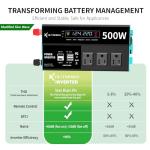 RUTNRIXA 12V DC to 110V AC Power Inverter