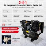 14HP Gas Powered Air Compressor Generator Welder Combo