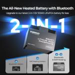 Renogy 12V 100AH Lithium Battery with Bluetooth