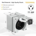 Starelo 30 Amp Outdoor Power Inlet Box