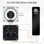 Starelo 30 Amp Outdoor Power Inlet Box