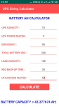 UPS Inverter Battery Backup Calculator Tool