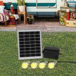 Portable Solar Generator Kit with LED Bulbs