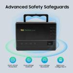 Portable Solar Generator Kit with LED Bulbs