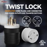 AIDA 20 Amp Locking Plug and Connector Adapter