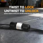 AIDA 20 Amp Locking Plug and Connector Adapter