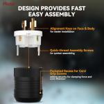 AIDA 20 Amp Locking Plug and Connector Adapter