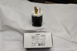 ENERLITES NEMA L5-30P Locking Plug Connector for Generator, Twist Lock Male Plug, 30 Amp, 125 Volt, 2 Pole, 3 Wire Grounding, Industrial Grade Heavy Duty, UL Listed, 66450-BK, Black