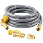 15 ft Flexible Natural Gas Hose with Quick Connect