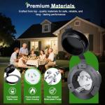 50A Flanged Shore Power Inlet Generator Plug