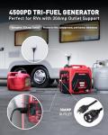 ERAYAK 4500W Dual-Fuel Portable Inverter Generator