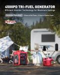 ERAYAK 4500W Dual-Fuel Portable Inverter Generator