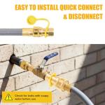 15 ft Flexible Natural Gas Hose with Quick Connect