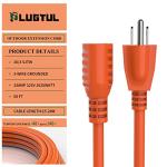 50 FT Waterproof Heavy Duty Outdoor Extension Cord
