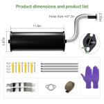 Quiet Generator Exhaust Silencer Kit - Noise Reduction