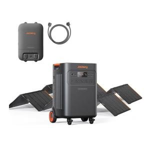 Jackery Solar Generator 5000 Plus Portable Power Station with 2x 500W Solar Panels and Smart Transfer Switch, 5040Wh Power Station, 7200W AC Output Solar Generator for Home Use, Emergency Backup